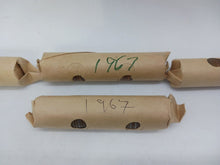 Load image into Gallery viewer, 1967 Canadian Pennies (50 coins per roll) 4 Rolls