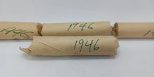 Load image into Gallery viewer, 1946 Canadian Pennies (50 coins per roll) 4 Roll