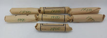 Load image into Gallery viewer, 1950 Canadian Pennies (50 coins per roll) 7 Roll