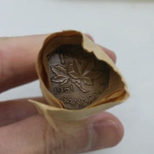 Load image into Gallery viewer, 1951 Canadian Pennies (50 coins per roll) 5 Rolls