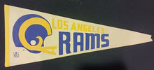 Load image into Gallery viewer, 1960s Los Angeles Rams 2 Bar NFL National Football League 30" Diff Pennant Pair