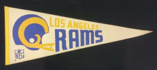 Load image into Gallery viewer, 1960s Los Angeles Rams 2 Bar NFL National Football League 30" Diff Pennant Pair