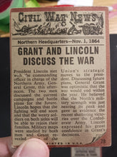 Load image into Gallery viewer, 1962 Topps Civil War News Card Lot of 9