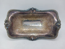 Load image into Gallery viewer, Vintage Barker Ellis Sterling Silver Mounts/ Silver Plated Footed Nut Dish SM