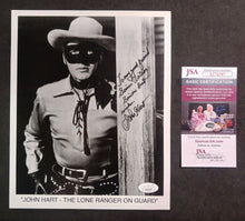 Load image into Gallery viewer, Clayton Moor "Lone Ranger" Autograph Signed Photo 8"x10" w/ JSA COA AI74397