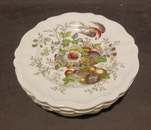 Load image into Gallery viewer, Hampshire Royal Doulton Flower Fruit w/ Bird pattern Luncheon Plates x 8