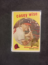 Load image into Gallery viewer, 2008 Topps Heritage 50th Anniversary 1959 Buybacks #204 Casey Wise White Back