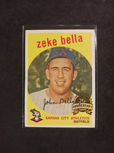 Load image into Gallery viewer, 2008 Topps Heritage 50th Anniversary 1959 Buybacks #254 Zeke Bella Brown Back