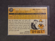 Load image into Gallery viewer, 2009 Topps Heritage 50th Anniversary 1960 Buybacks #129 Bob Hartman Brown Back A