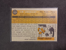 Load image into Gallery viewer, 2009 Topps Heritage 50th Anniversary 1960 Buybacks #145 Jim Umbricht Brown Back