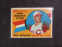 Load image into Gallery viewer, 2009 Topps Heritage 50th Anniversary 1960 Buybacks #146 Ted Wieand Brown Back
