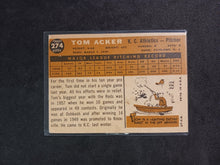 Load image into Gallery viewer, 2009 Topps Heritage 50th Anniversary 1960 Buybacks #274 Tom Acker White Back B