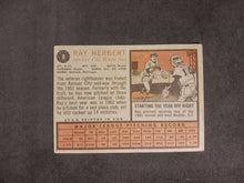 Load image into Gallery viewer, 2011 Topps Heritage 50th Anniversary 1962 Buybacks #8 Ray Herbert White Back