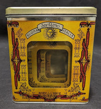 Load image into Gallery viewer, Set of 4 San Remo Buona Italia Nesting Tins / Canisters With Plastic Windows