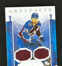 Load image into Gallery viewer, 2019-20 Artifacts Material Dual Jersey Nathan Mckinnon 43/249 #51 Hockey Card
