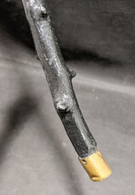 Load image into Gallery viewer, Wooden Cane / Walking Stick - Unique Design / Painting - Brass Tip - 34"