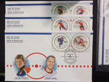 Load image into Gallery viewer, 2000, 50th NHL ALL-STAR GAME PLAYER STAMP SET / CANADA POST Lot of 4