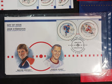 Load image into Gallery viewer, 2000, 50th NHL ALL-STAR GAME PLAYER STAMP SET / CANADA POST Lot of 4