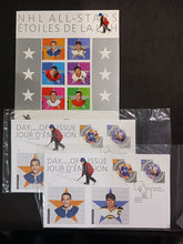 Load image into Gallery viewer, 2003 Canada Post NHL All Star Game & Stamp Set Lot of 3