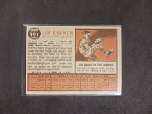 Load image into Gallery viewer, 2011 Topps Heritage 50th Anniversary 1962 Buybacks #191 Jim Brewer Brown Back C