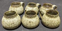 Load image into Gallery viewer, 6 Brown Speckled Stoneware Mugs - Signed Jim Miller