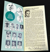 Load image into Gallery viewer, 1960 Baseball Handbook and Schedules