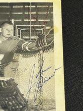 Load image into Gallery viewer, 1960's Toronto Maple Leafs Team Issue Johnny Bower Signed photo 3.5X5.5 Rare