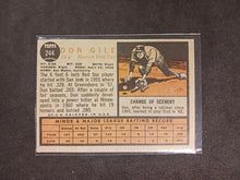Load image into Gallery viewer, 2011 Topps Heritage 50th Anniversary 1962 Buybacks Don Gile #244 Brown Back D