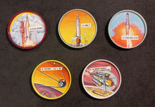 Load image into Gallery viewer, 1960's Dare Foods Space Coins lot of 5