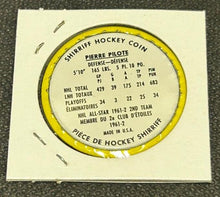 Load image into Gallery viewer, 1962-63 Shirriff Hockey Coin Mint Pierre Pilote #50, All star
