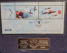 Load image into Gallery viewer, 2006 Canadian SNOWBIRDS Fine Silver Coin & Unused Stamp Set by RCM & Canada Post