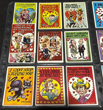 Load image into Gallery viewer, 1960 Funny Valentines lot of 18 cards, EX+ condition