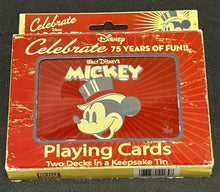 Load image into Gallery viewer, Disney Mickey Mouse Playing cards two decks, EX+ condition