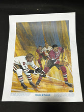 Load image into Gallery viewer, Prudential Grand Moments CDN Sports Bobby Hull & Geoffrion Poster . EX+