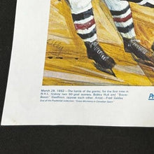 Load image into Gallery viewer, Prudential Grand Moments CDN Sports Bobby Hull & Geoffrion Poster . EX+