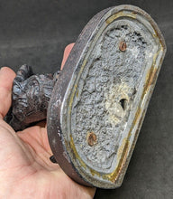 Load image into Gallery viewer, Antique Cast Iron Scottie Dog Playing Violin Door Stop