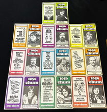 Load image into Gallery viewer, Vintage 1050 Chum30 Music Charts lot of 10 (B)