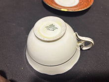 Load image into Gallery viewer, Aynsley England Bone China Salmon Pink Gold Cup and Saucer