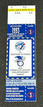 Load image into Gallery viewer, 1993 Skydome American League Championship Game 3 Toronto Blue Jays Ticket Stub