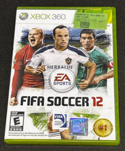 Load image into Gallery viewer, Xbox 360 FIFA Soccer 12 Disc Game, EX+