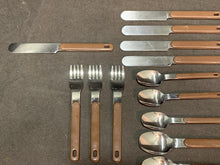 Load image into Gallery viewer, Mid Century Teak Cutlery Set