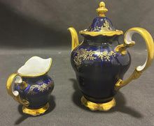 Load image into Gallery viewer, Echt Weimar Kobalt Teapot and Creamer GOLD COBALT, EX+