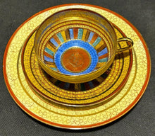 Load image into Gallery viewer, Japan Pagoda Egg Shell Cup and Saucer Trio, EX+