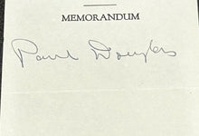 Load image into Gallery viewer, Vintage Paul Howard Douglas Senator of Illinois Autographed / Signed Cutout, EX