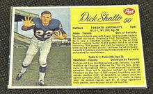 Load image into Gallery viewer, 1963 Post CFL Dick Shatto #50, Football Card