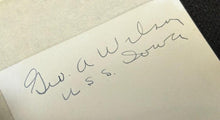 Load image into Gallery viewer, March 22nd 1947 Signed Autograph Letter of George A. Wilson Senator of Iowa, EX