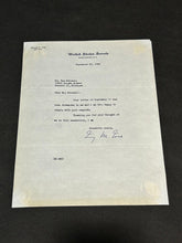 Load image into Gallery viewer, Sept 20th 1948, SIGNED letter by Irving M. Ives Senator of New York, EX