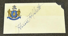 Load image into Gallery viewer, Signed Autograph Card of Horage Hildreth Senator of Maine, EX