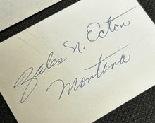 Load image into Gallery viewer, June 24th 1947 Autograph Letter of Zales N. Ecton Senator of Montana, EX