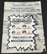 Load image into Gallery viewer, 1968 Maple Leaf Gardens Boxing Program, G+